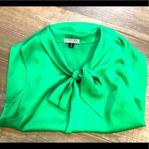 Satiny Sleeveless Blouse